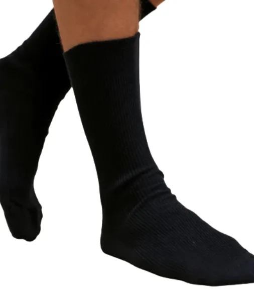 100% Organic Cotton Crew Socks for Adults (Lightweight) -2 Pack