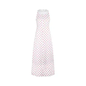 1970s André Courrèges Haute Couture Polka Dot Cotton Dress