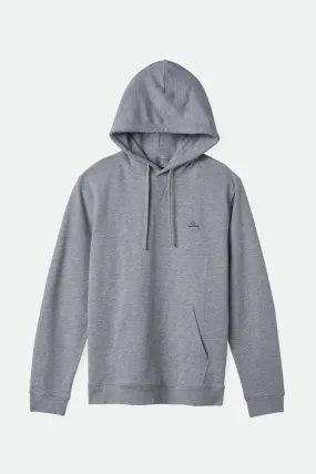 Alpha Square Slub French Terry Hood - Heather Grey