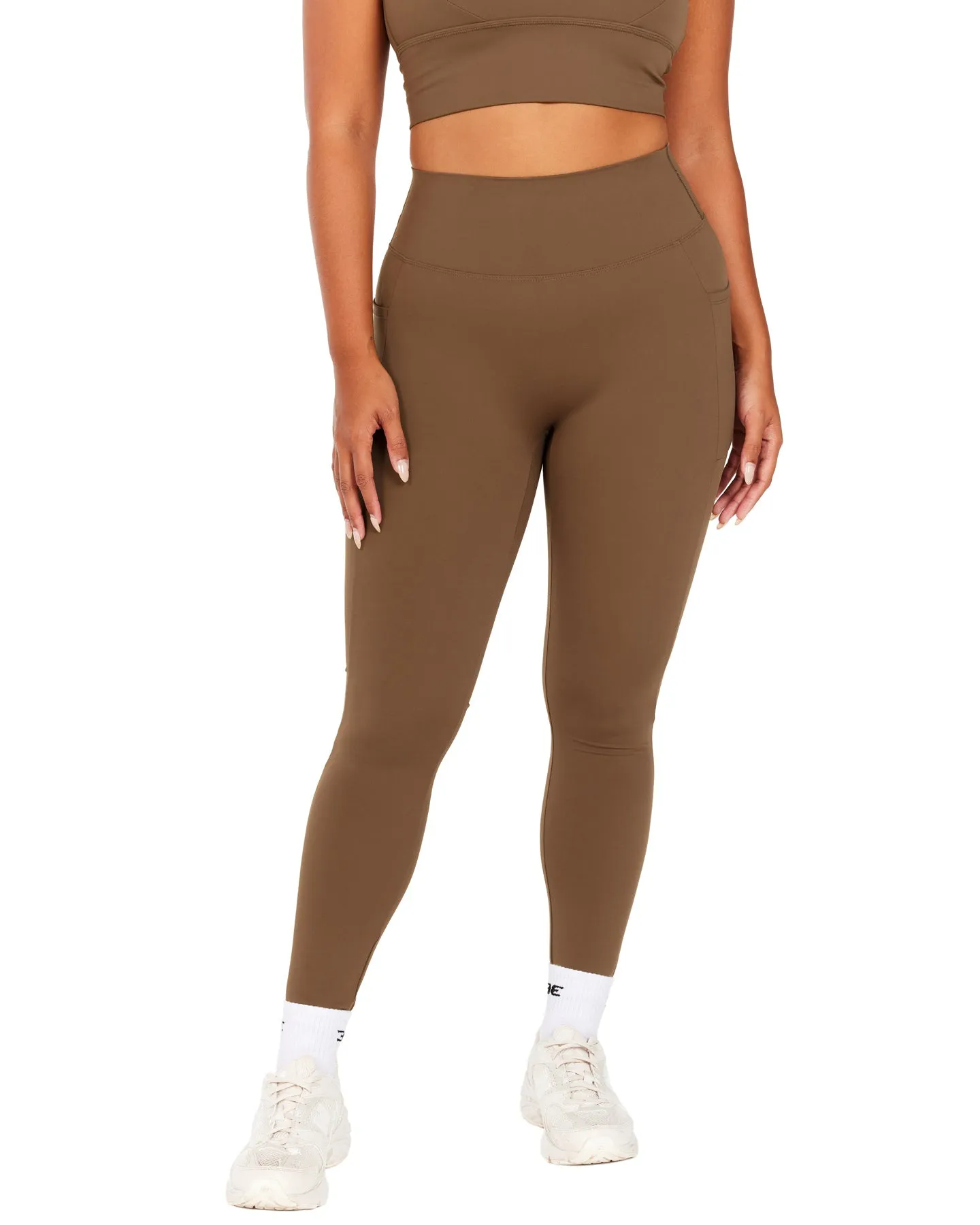 Aura Bonded Ascend Leggings - Cafe Latte