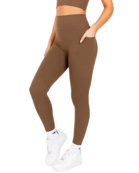 Aura Bonded Ascend Leggings - Cafe Latte