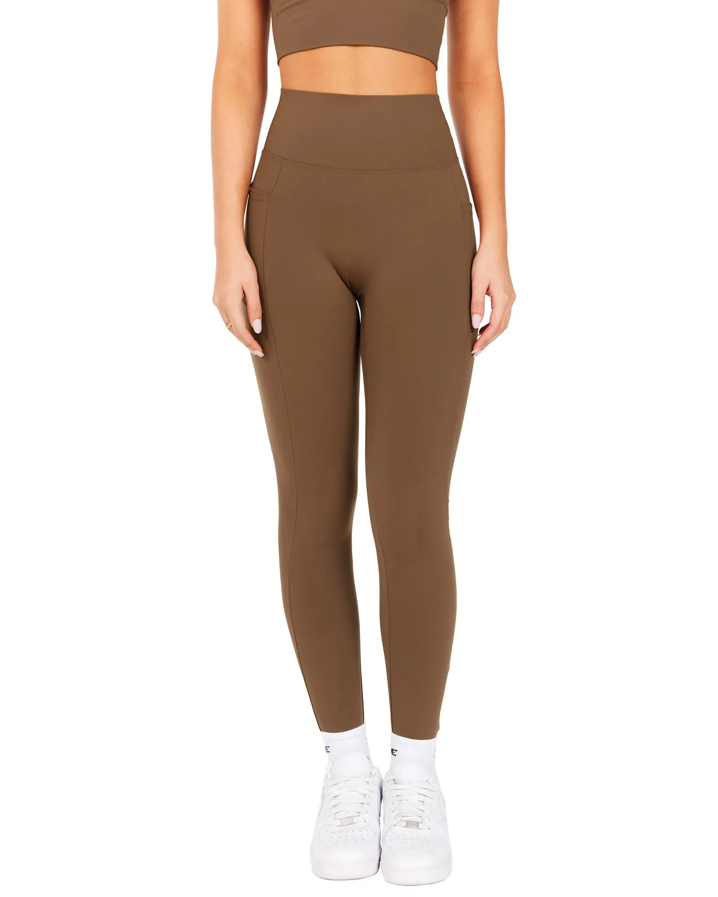 Aura Bonded Ascend Leggings - Cafe Latte