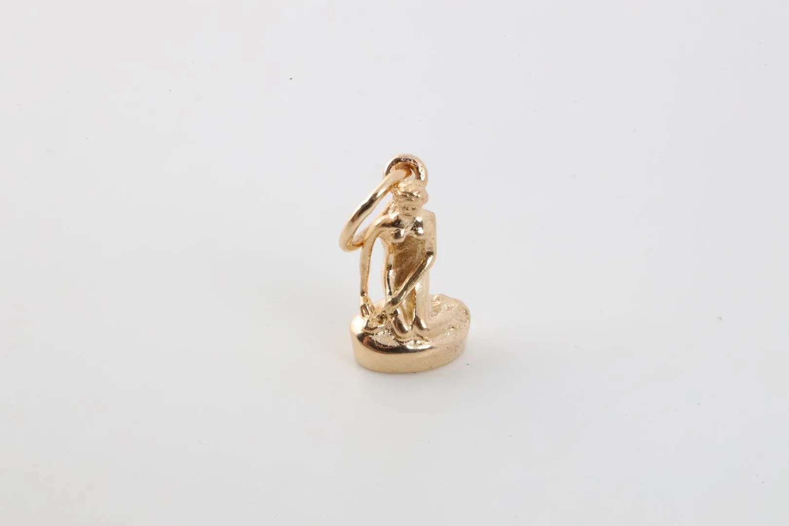 Bernhard Hertz 14k Yellow Gold Denmark Little Mermaid Pendant (1.79g.)