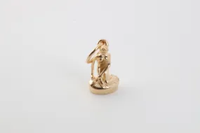 Bernhard Hertz 14k Yellow Gold Denmark Little Mermaid Pendant (1.79g.)