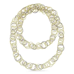 Buccellati - Hawaii - Long Necklace with Diamonds, 18k Yellow and White Gold