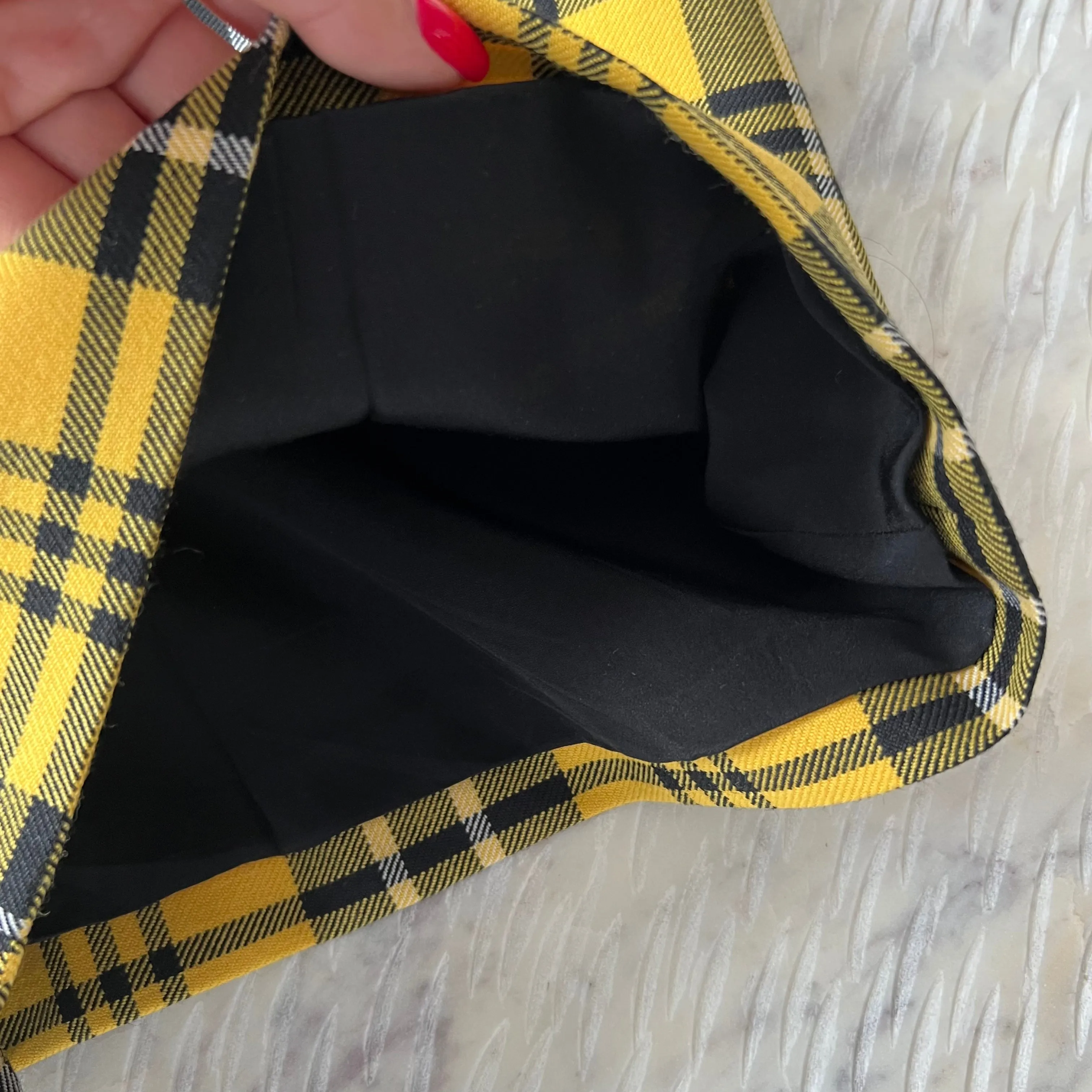 Christian Dior Yellow Plaid Shorts