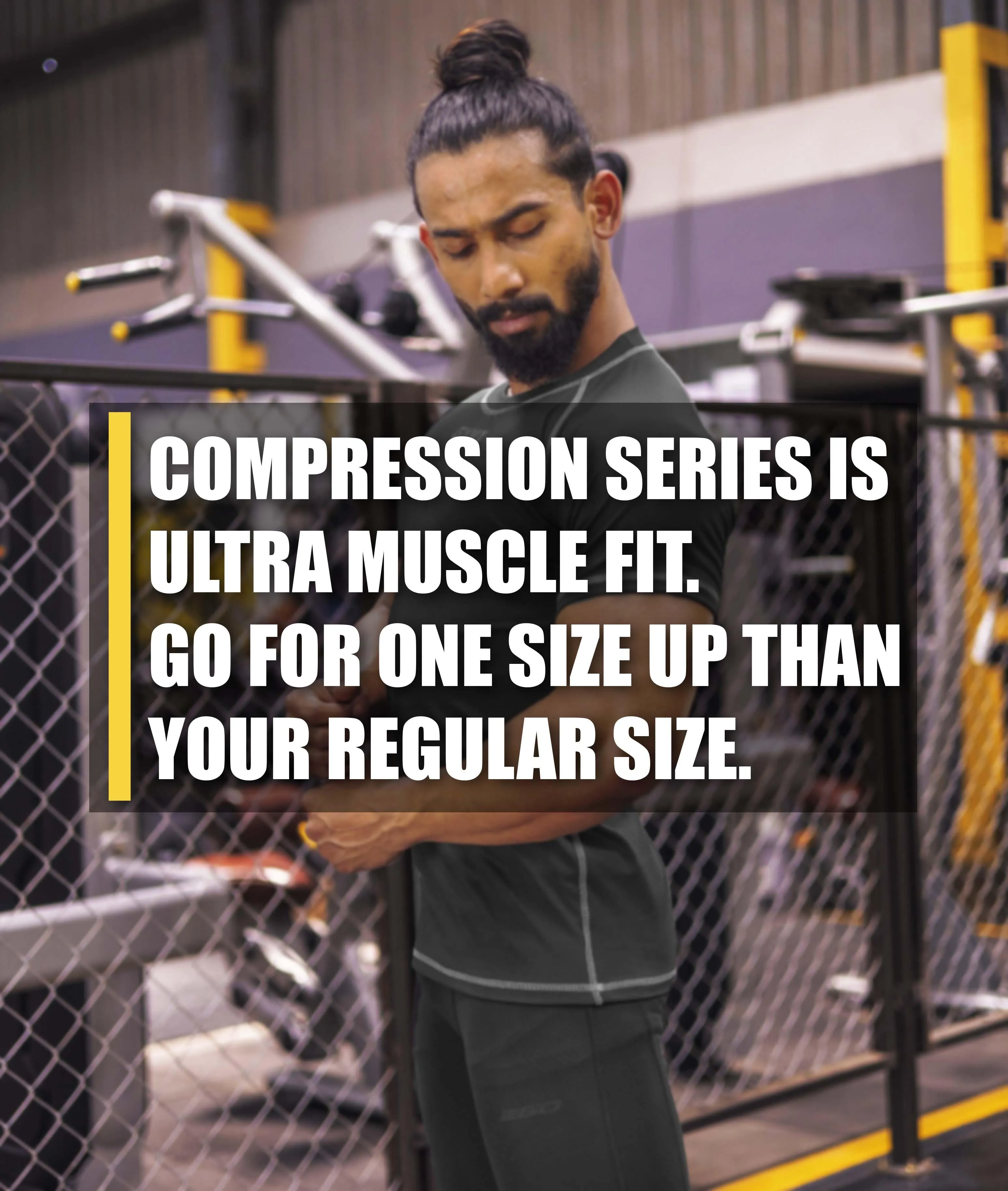 Compression GymX Tee: Pitch Black - Sale