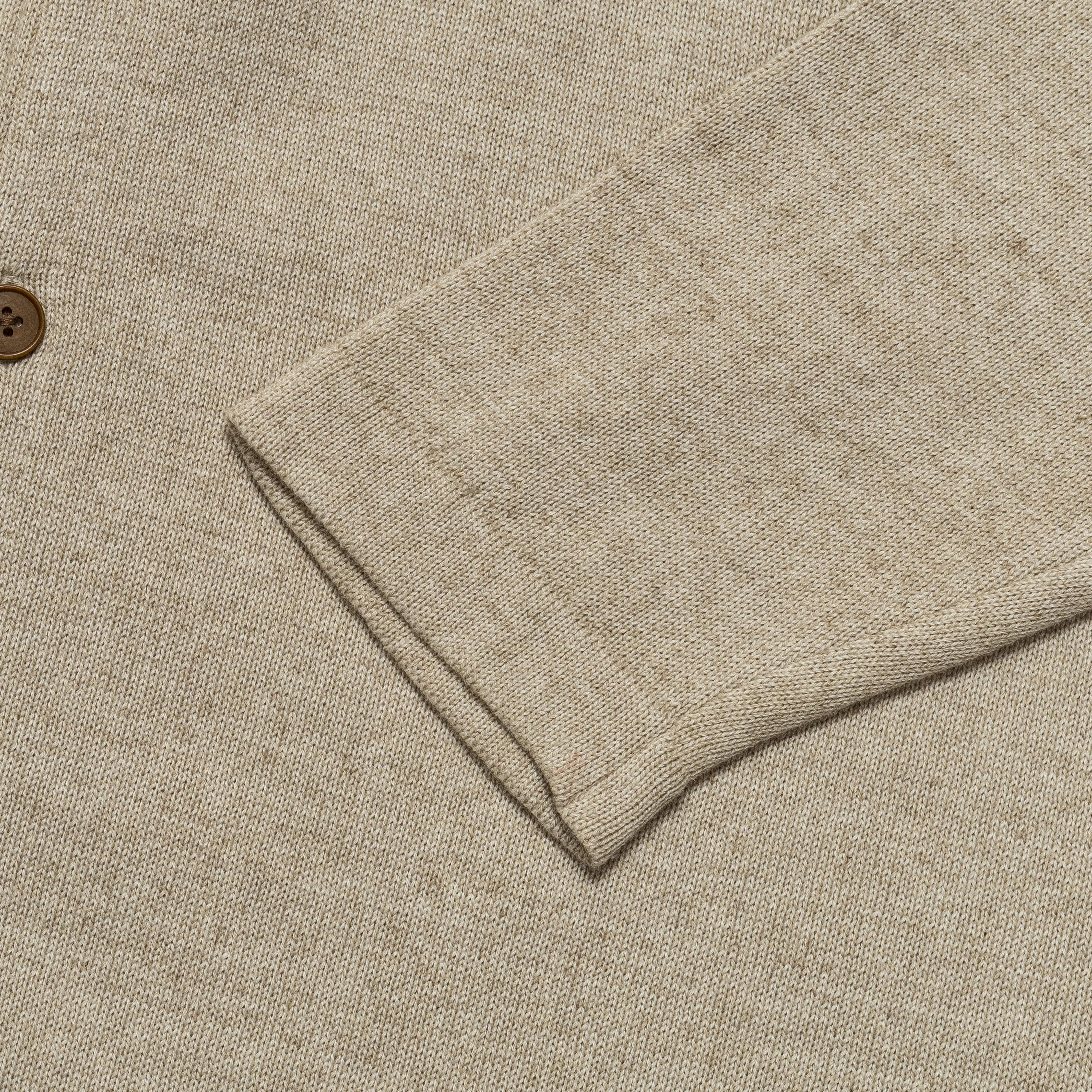 Cotton Cashmere Cardigan - Beige