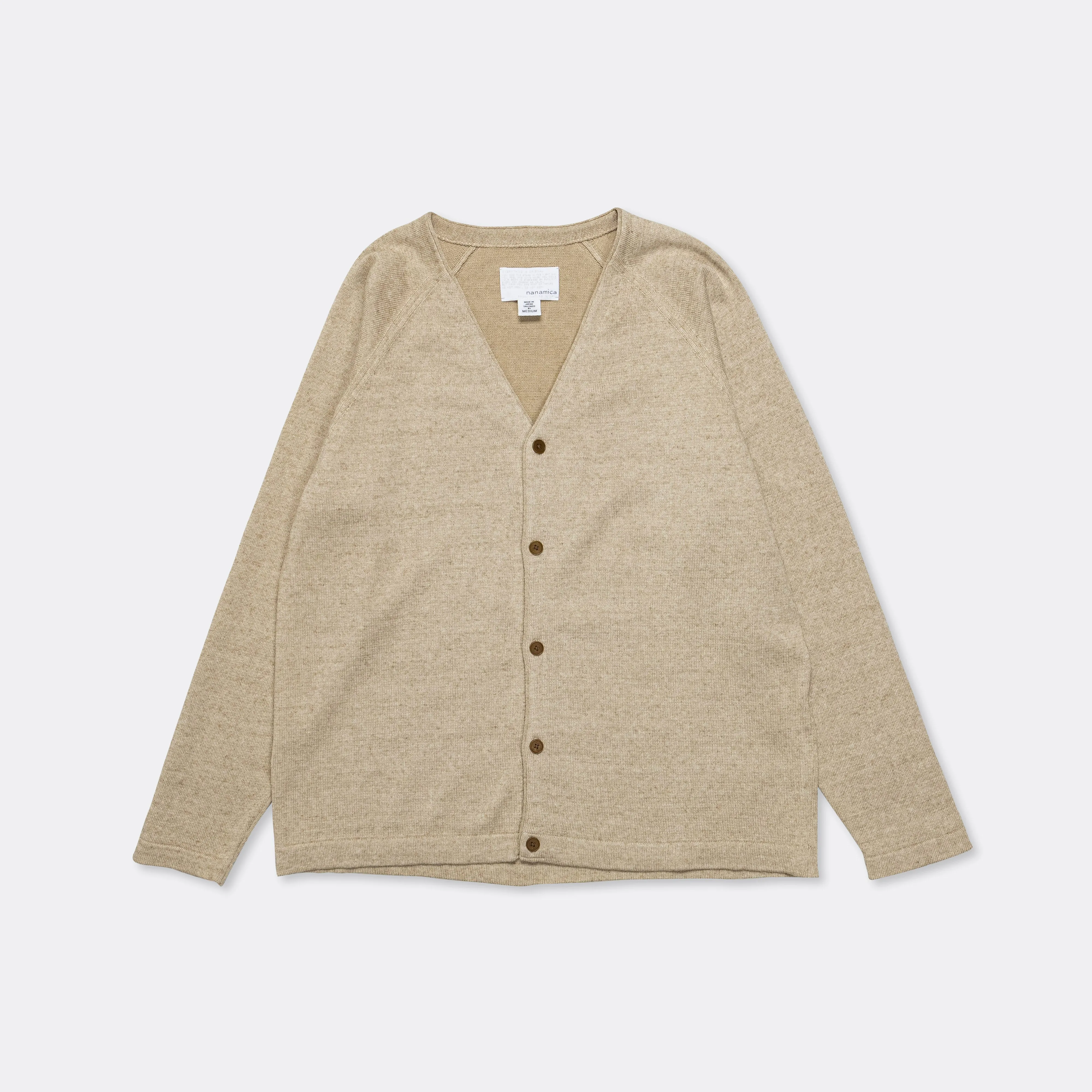 Cotton Cashmere Cardigan - Beige