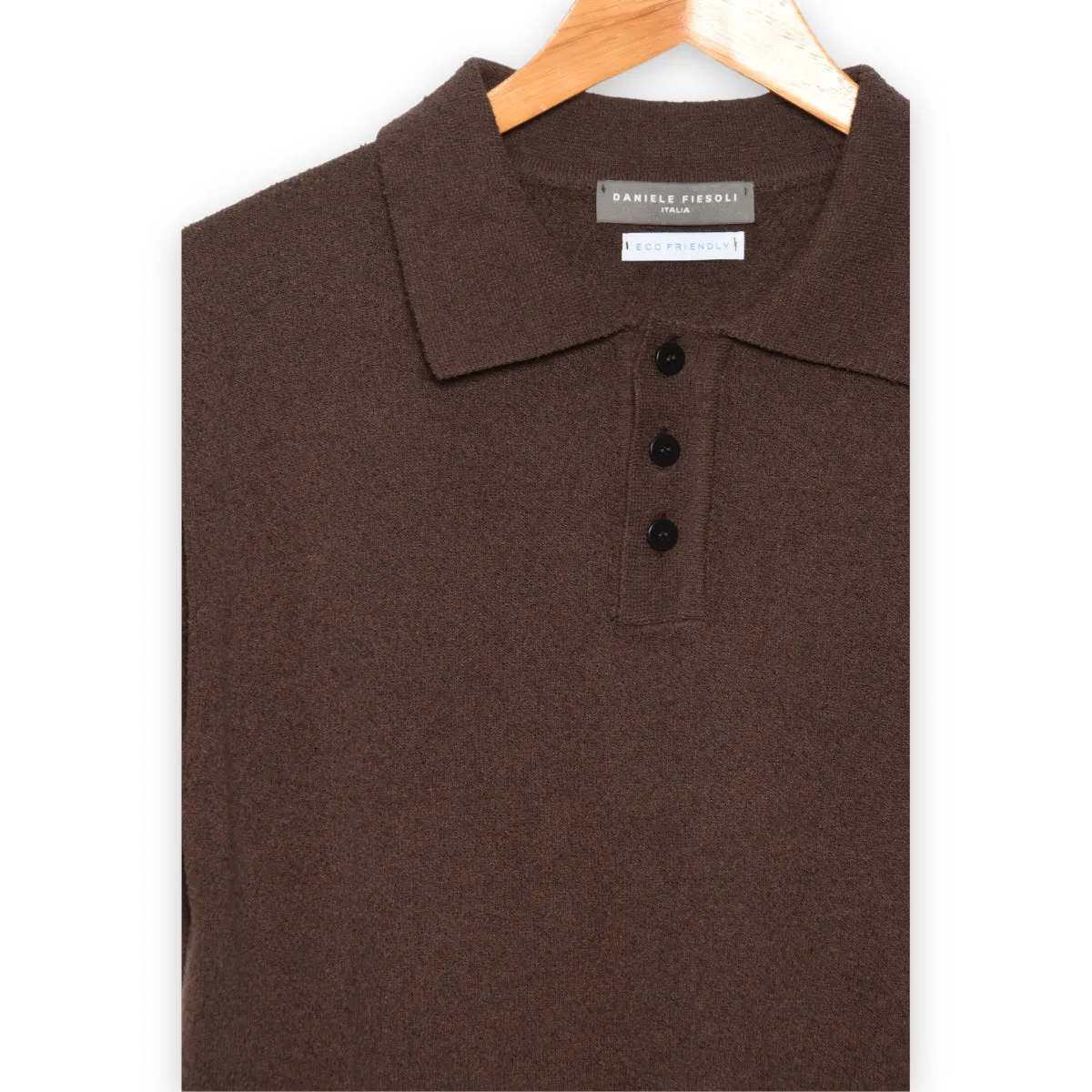 Daniele Fiesoli Polo Sponge Cotton DF 7033 33 moka