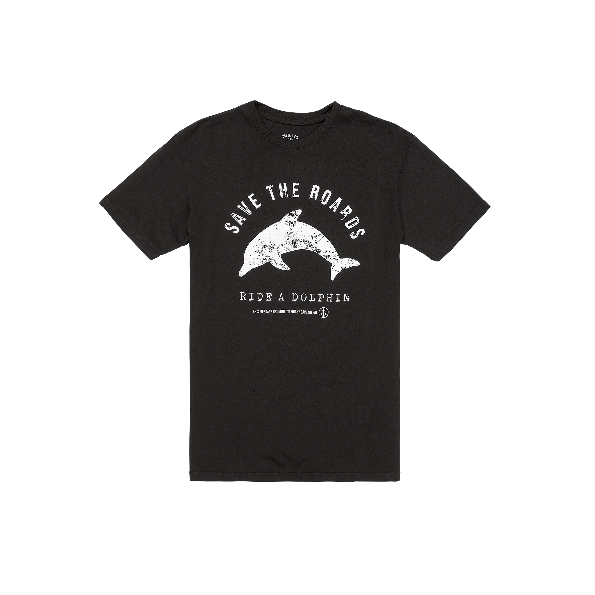 Dolphin Rider Short Sleeve Tee - Black