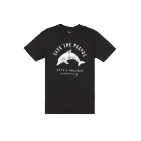 Dolphin Rider Short Sleeve Tee - Black