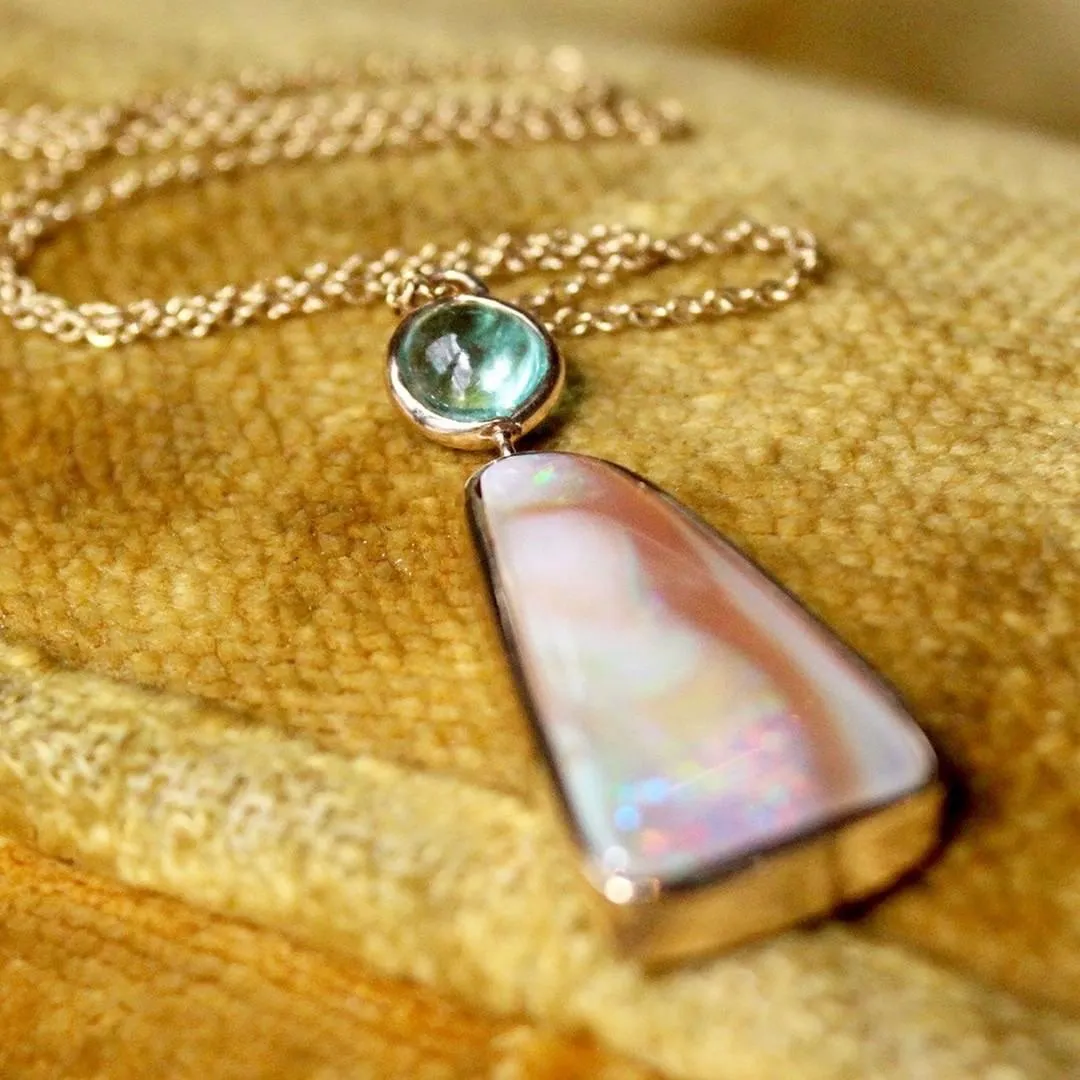 Fusion Muzo Emerald Opal Necklace