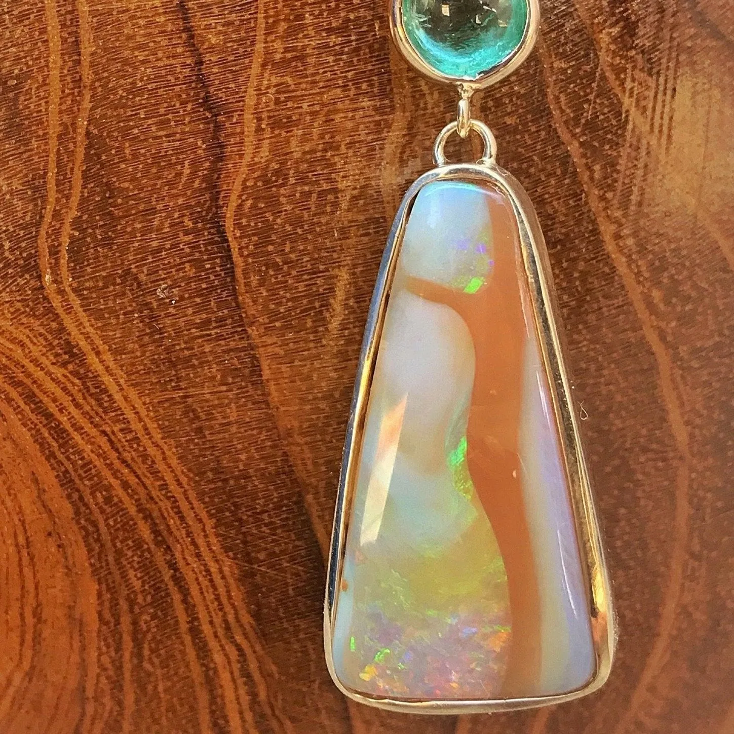 Fusion Muzo Emerald Opal Necklace