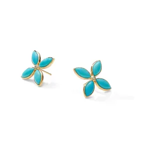 Jardin Turquoise Marquise Earrings