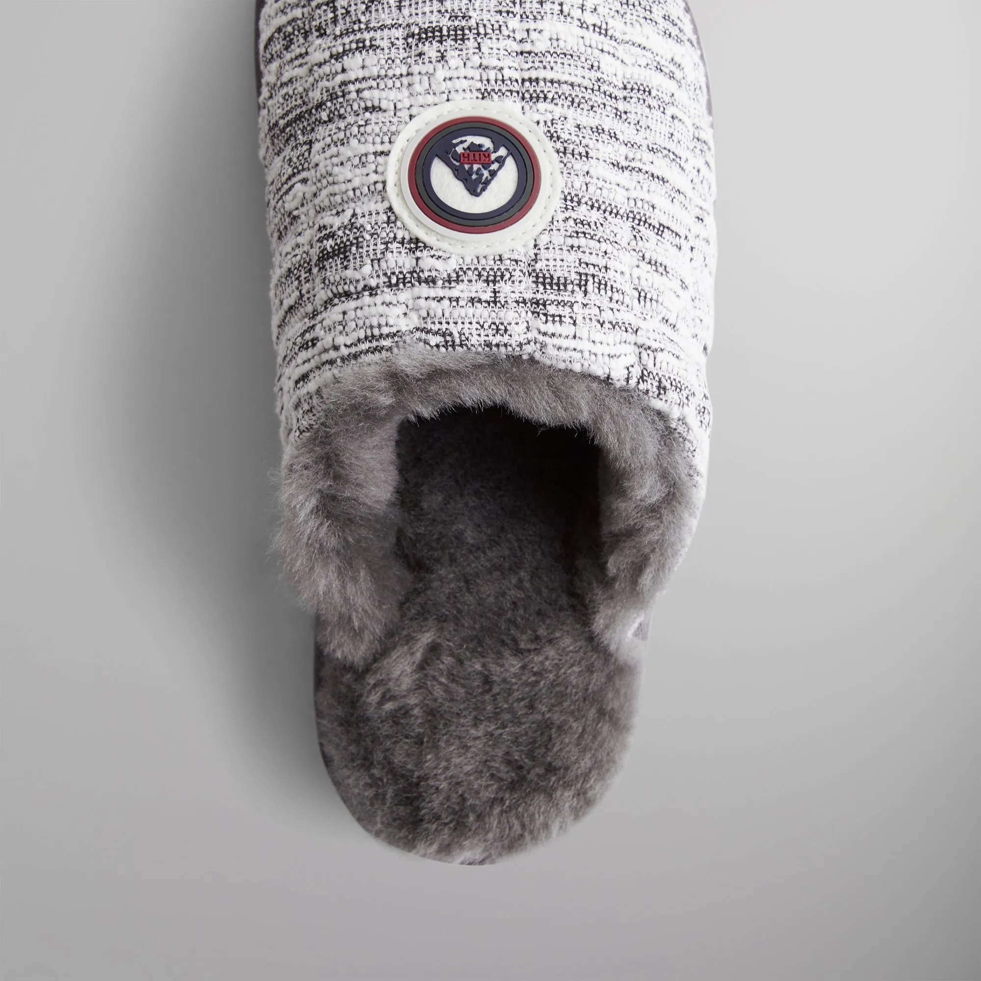 Kith Puffed Tweed Sherpa Slippers - Statue