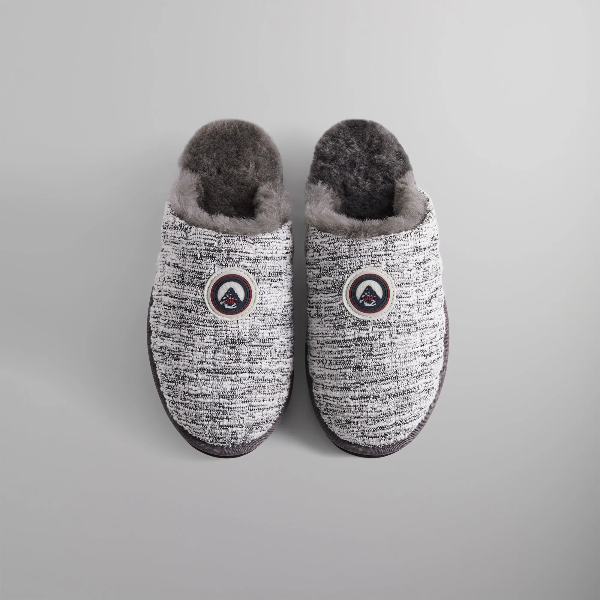 Kith Puffed Tweed Sherpa Slippers - Statue