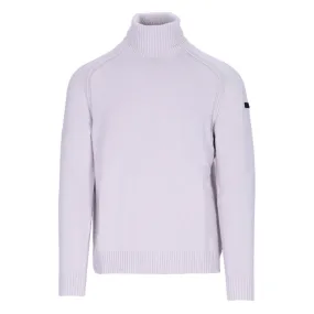 Maglione Uomo RRD Knit Cotton Plain Turtleneck Grigio Sasso