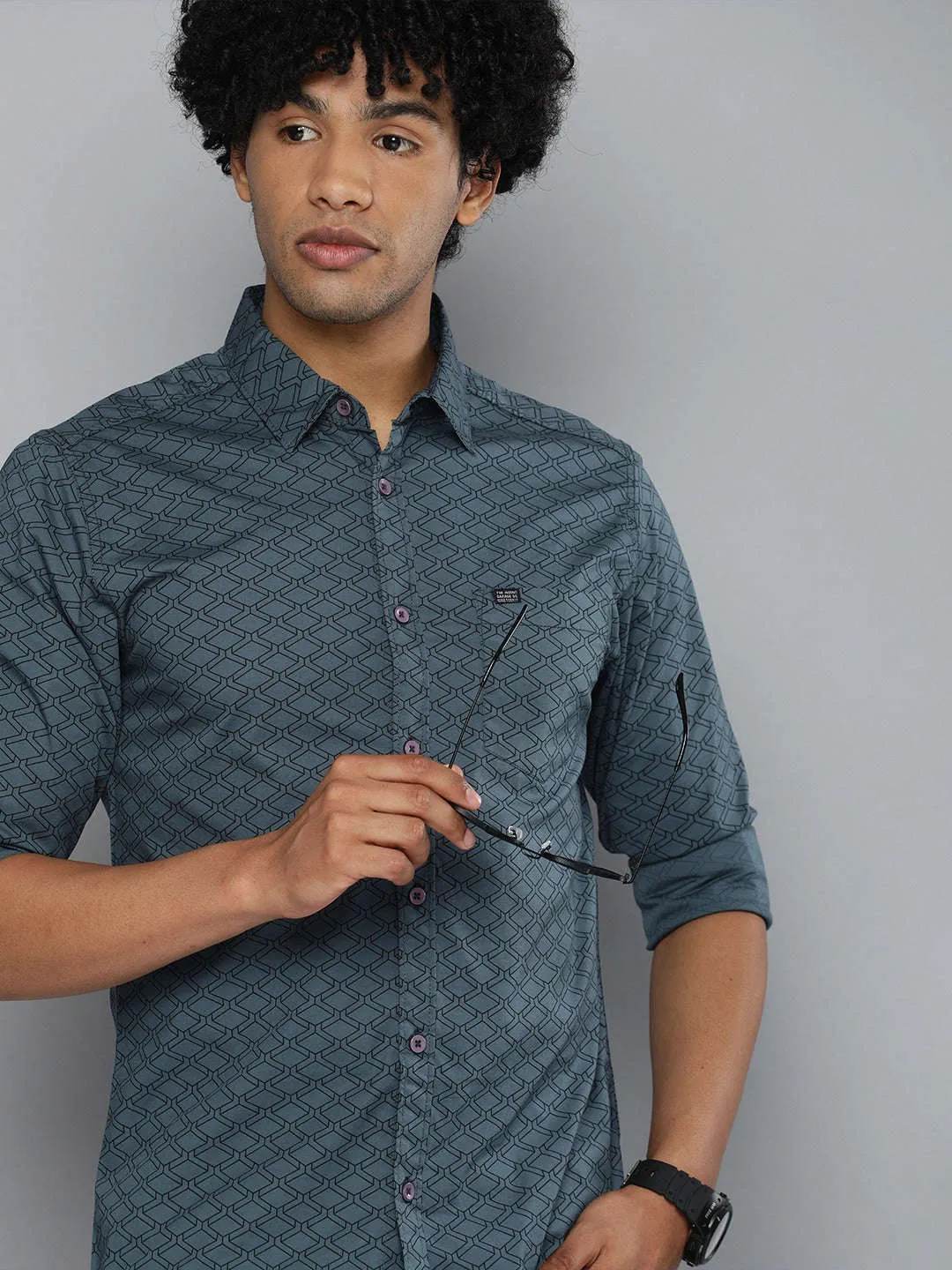 Men Abstract Printed Shirt