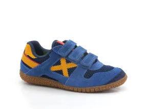 MUNICH Mini Goal Vco 1543 Sneaker Strappi Blue Yellow 8128543