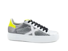 MUNICH Rete Sky 10 Sneaker Donna Silver Black Yellow Fluo 8085010