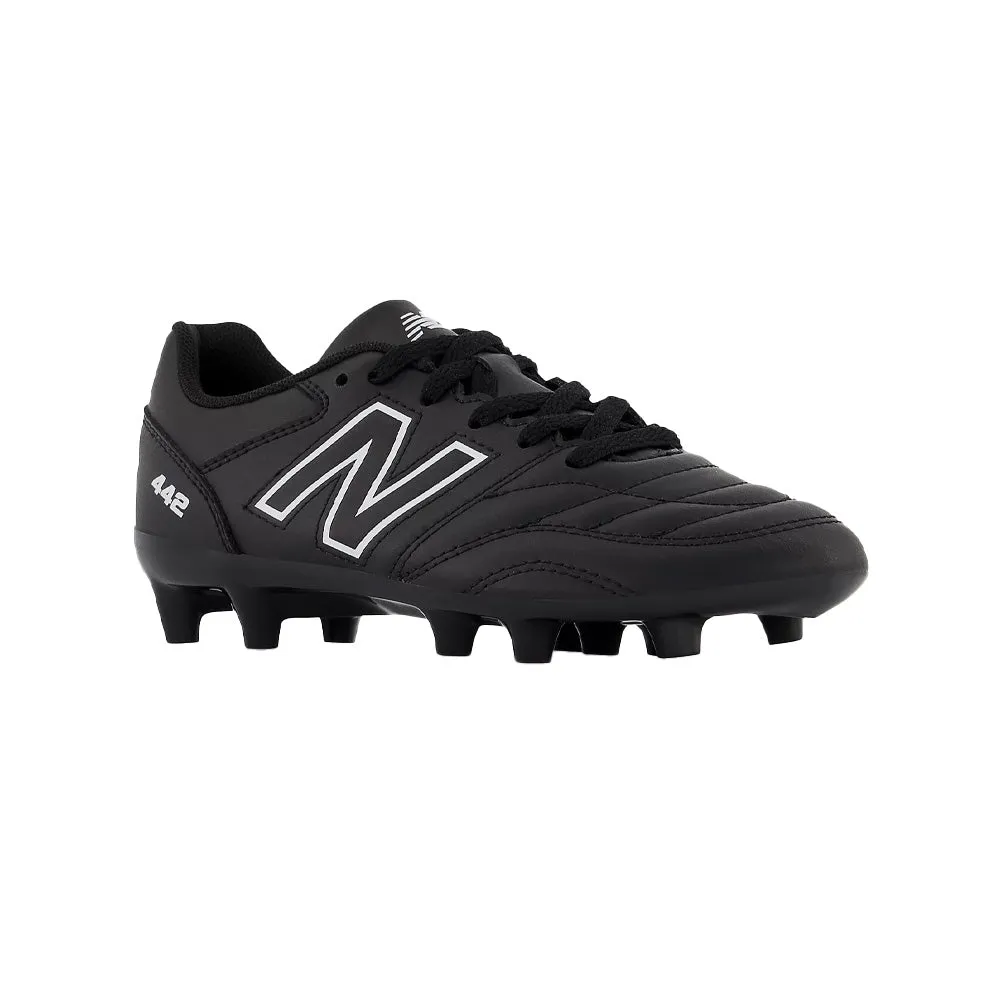 New Balance 442 V2 Academy FG Jnr Football Boots (Black/White)