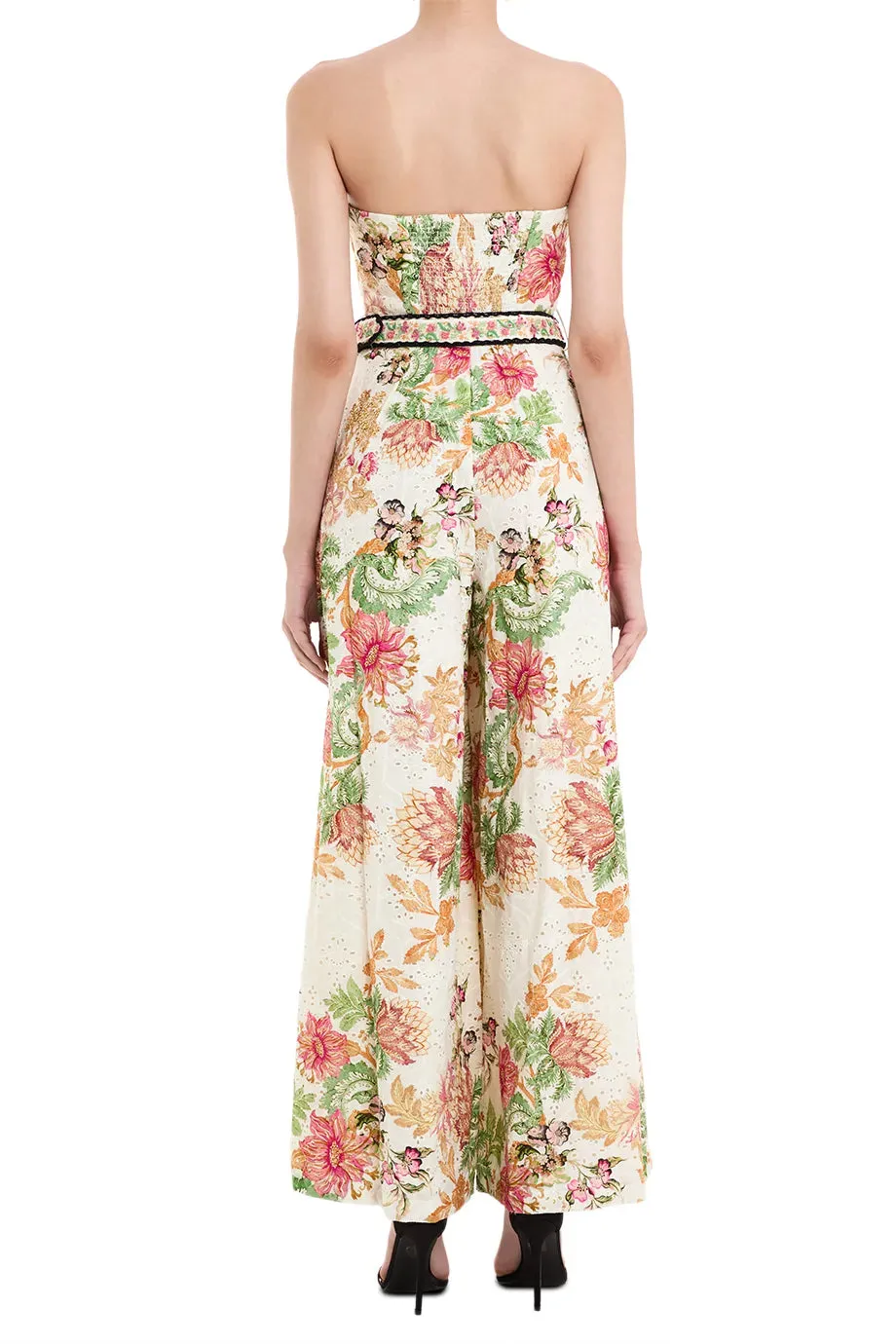 Pahi Floral Jumpsuit With Buckle Belt