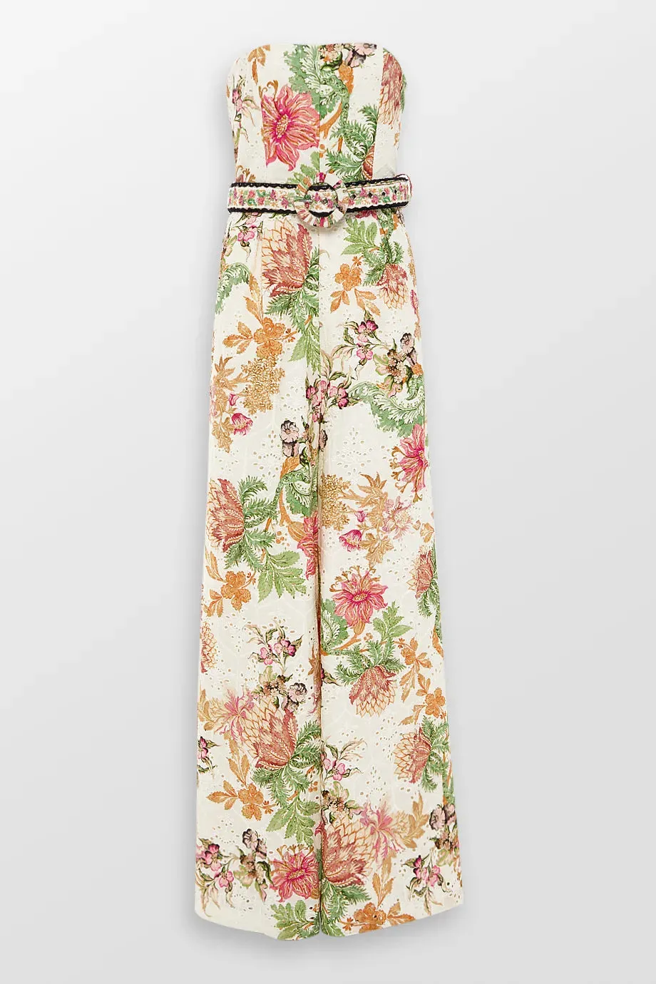 Pahi Floral Jumpsuit With Buckle Belt