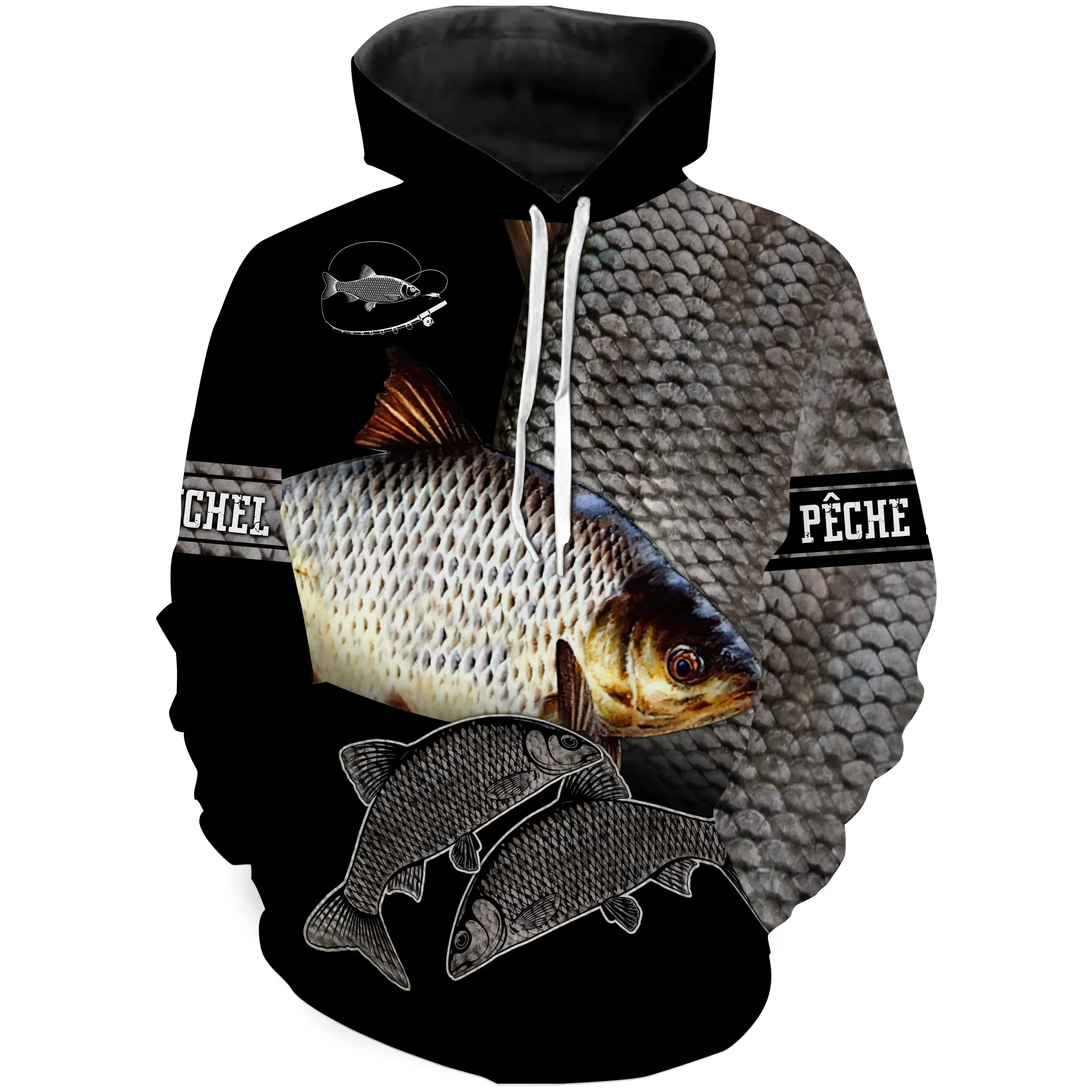 Pêche du Gardon, Peau du Gardon, Cadeau Pêcheurs Personnalisé, Tee Shirt, Sweat à capuche, Vêtement Anti UV - CT18042215