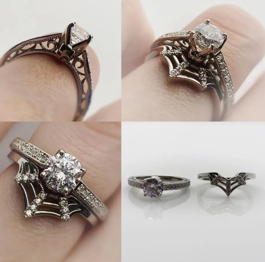 Secret Skull Engagement Ring-UDINC0344