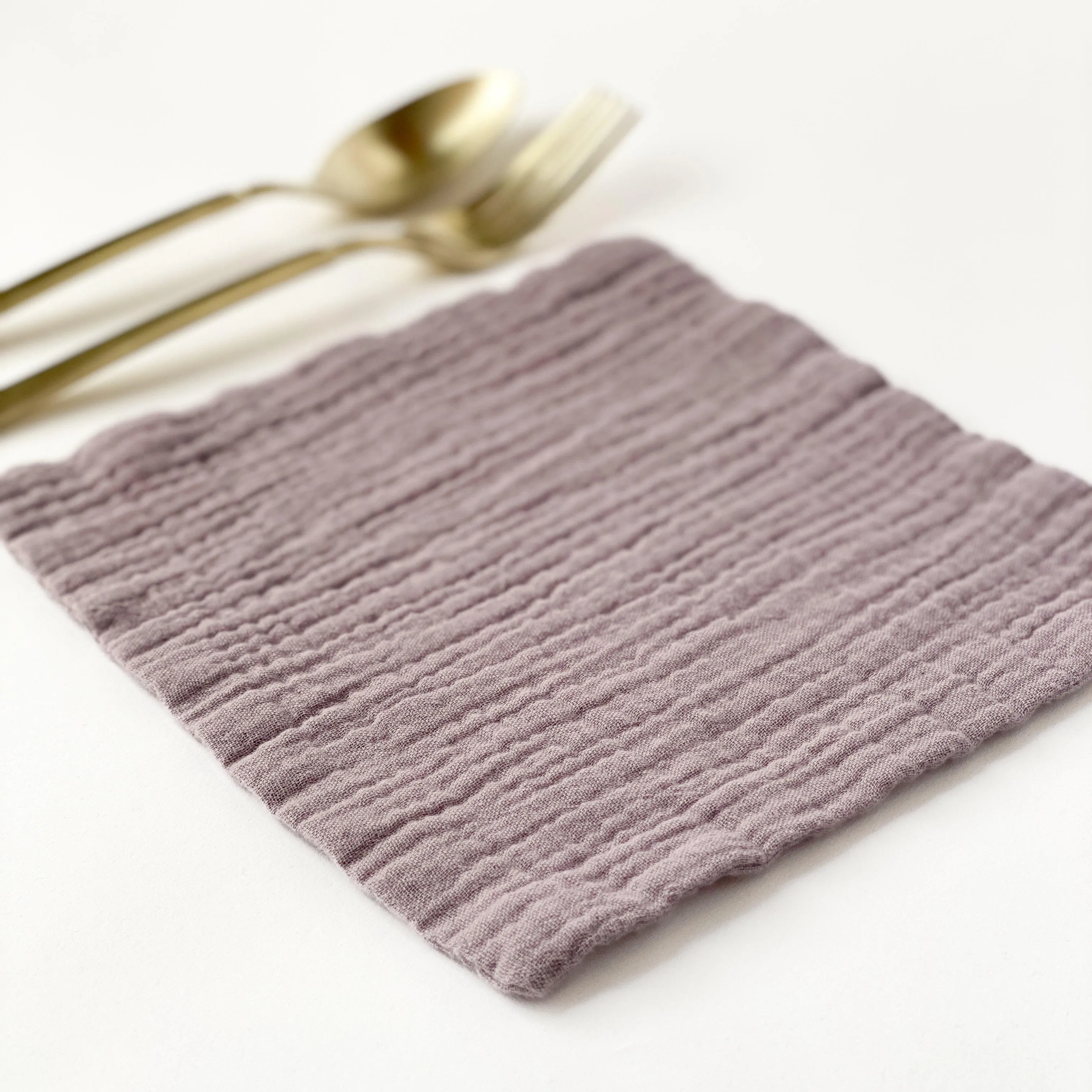 Small Cotton Gauze Cocktail Napkin - 7X7 - Many Colors Available