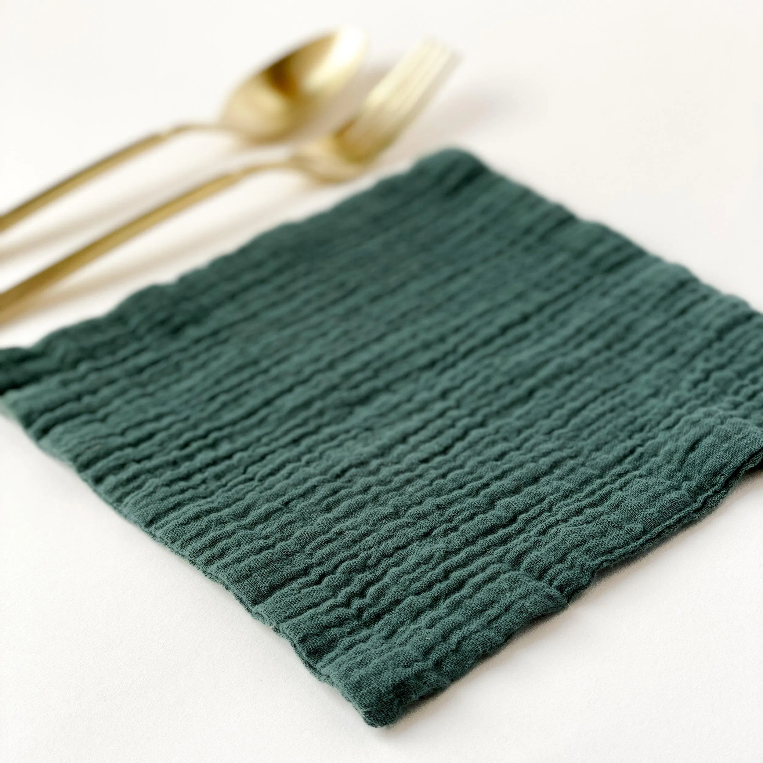 Small Cotton Gauze Cocktail Napkin - 7X7 - Many Colors Available