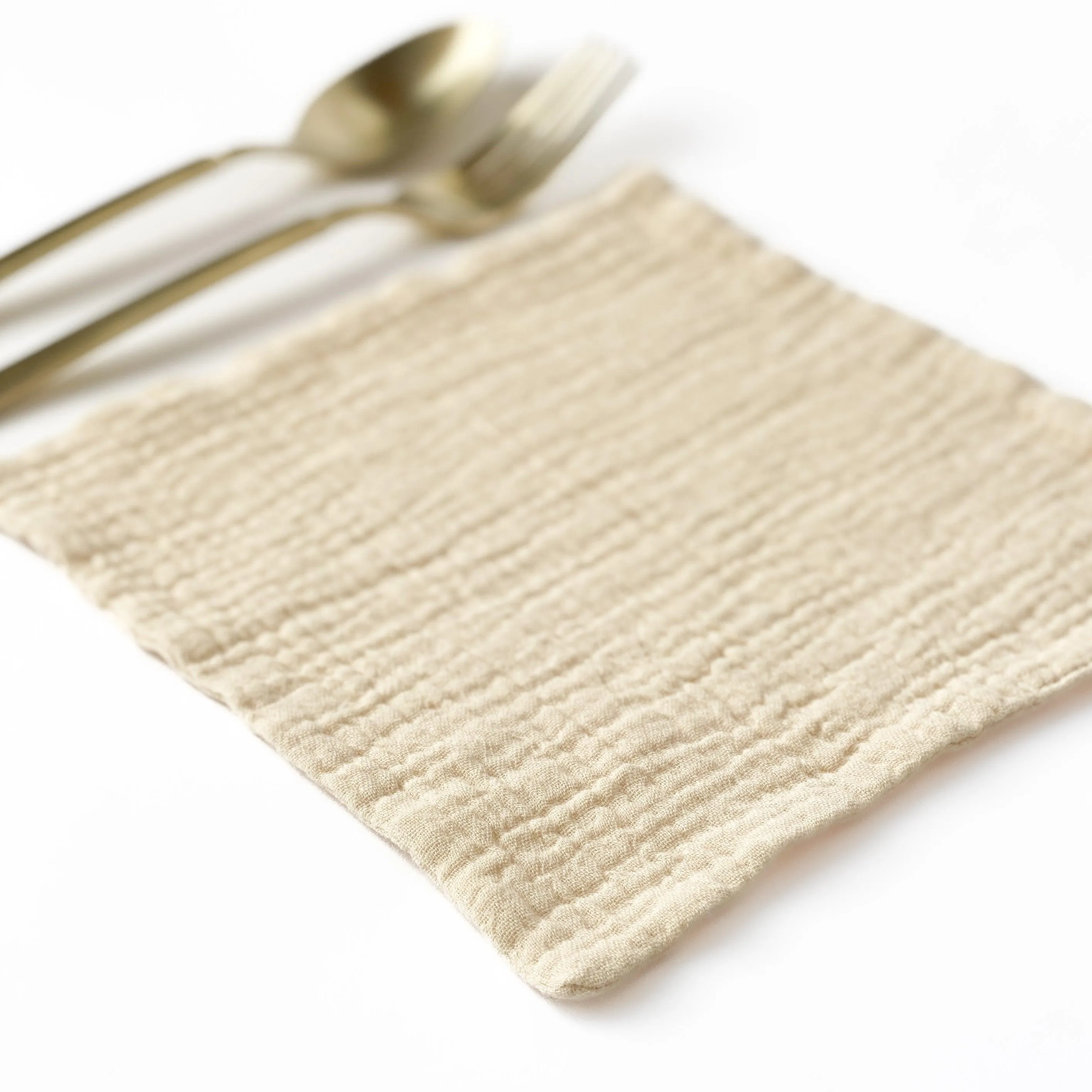 Small Cotton Gauze Cocktail Napkin - 7X7 - Many Colors Available