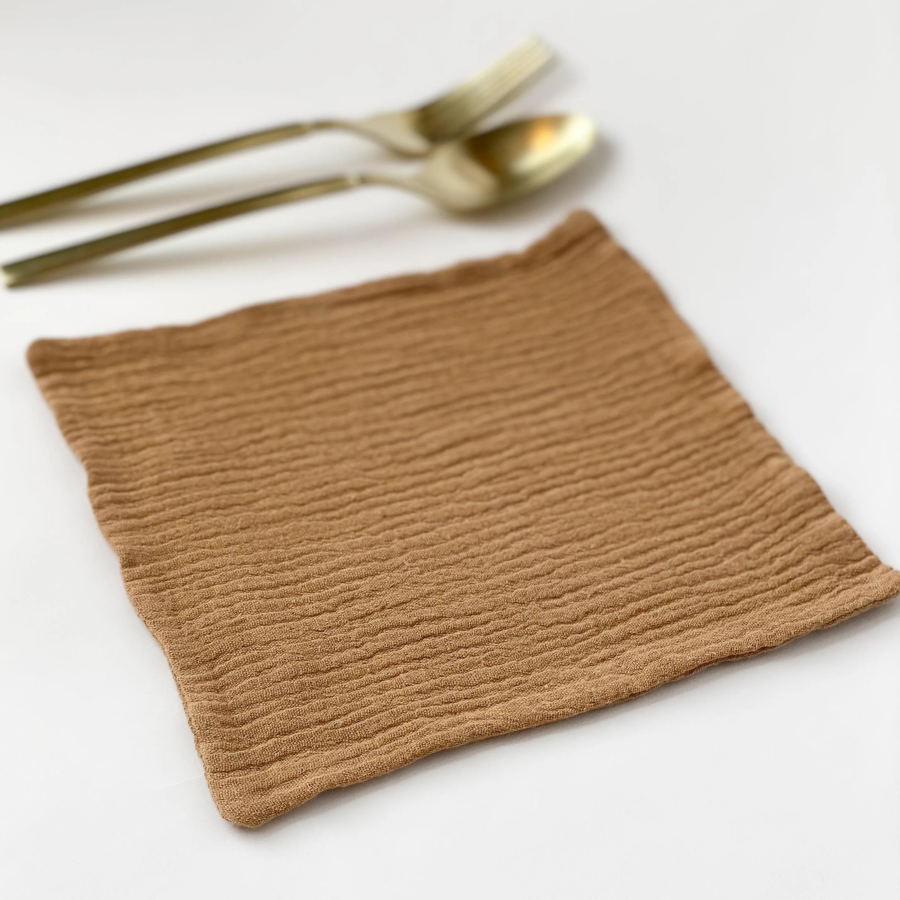 Small Cotton Gauze Cocktail Napkin - 7X7 - Many Colors Available