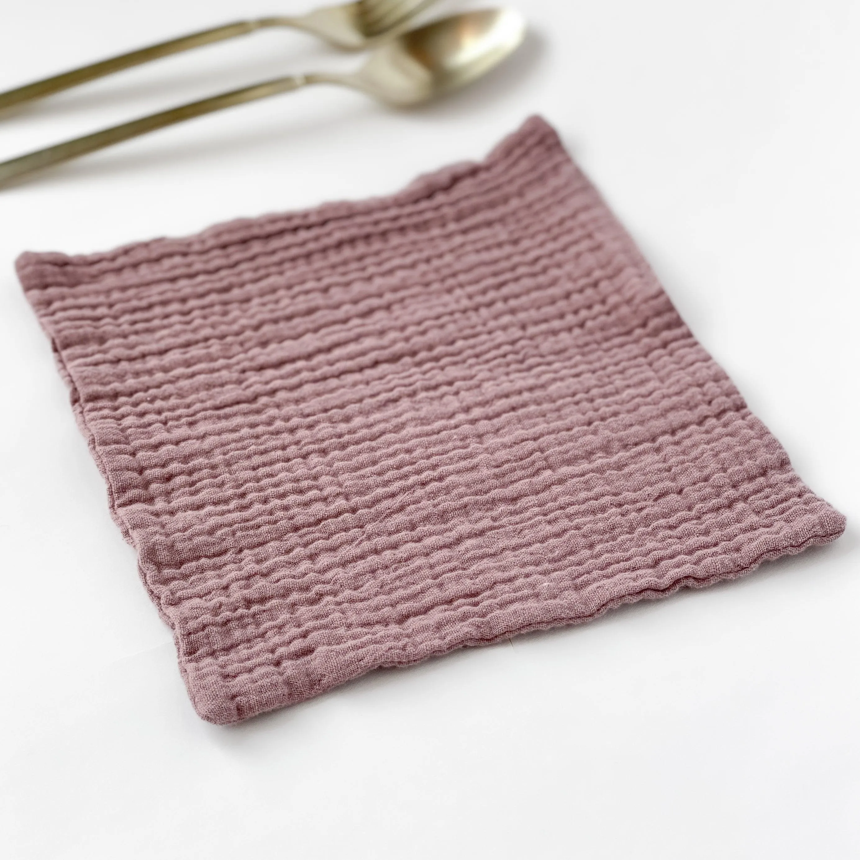 Small Cotton Gauze Cocktail Napkin - 7X7 - Many Colors Available