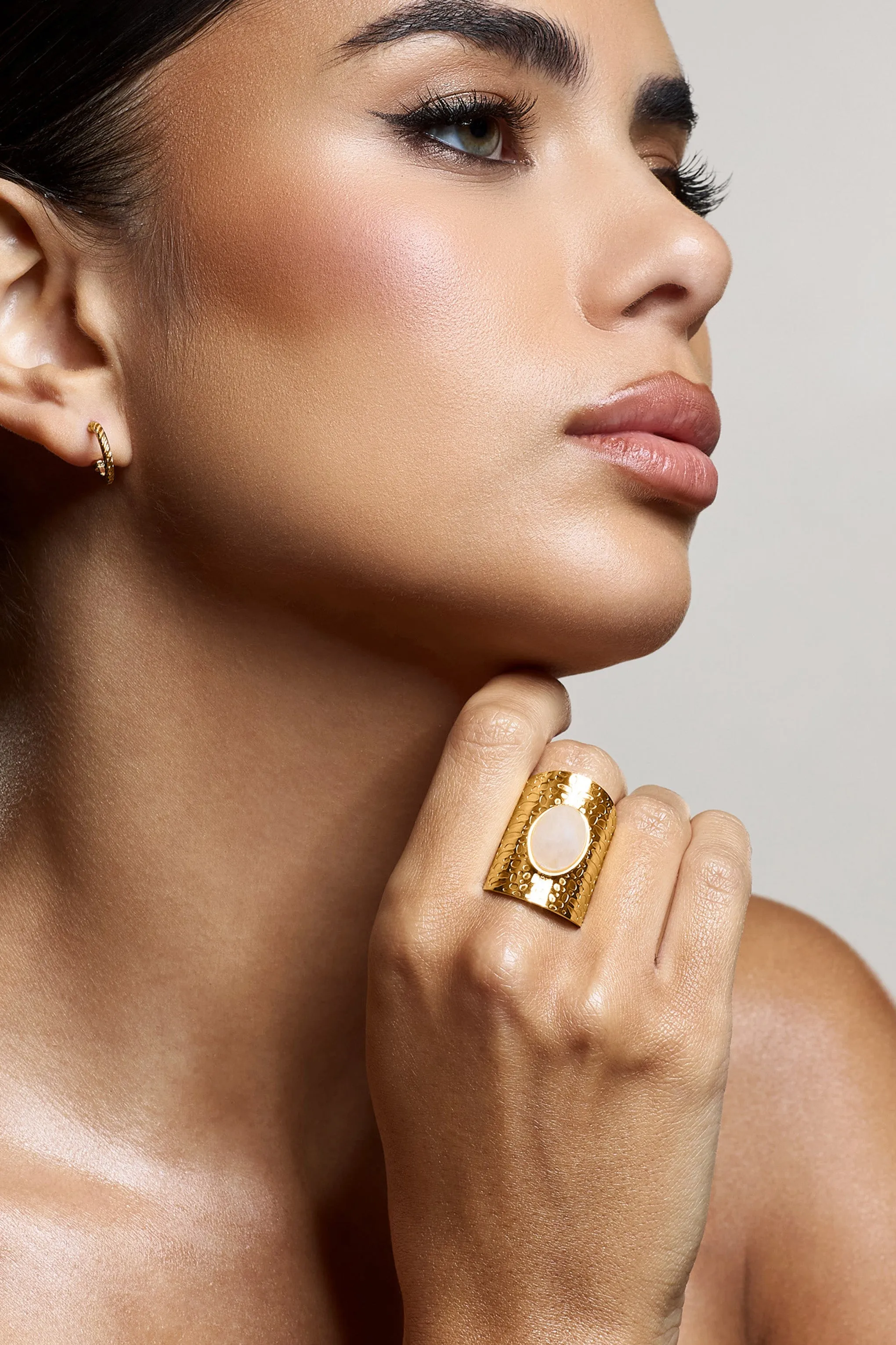 Sorcha | Nude Adjustable Statement Ring