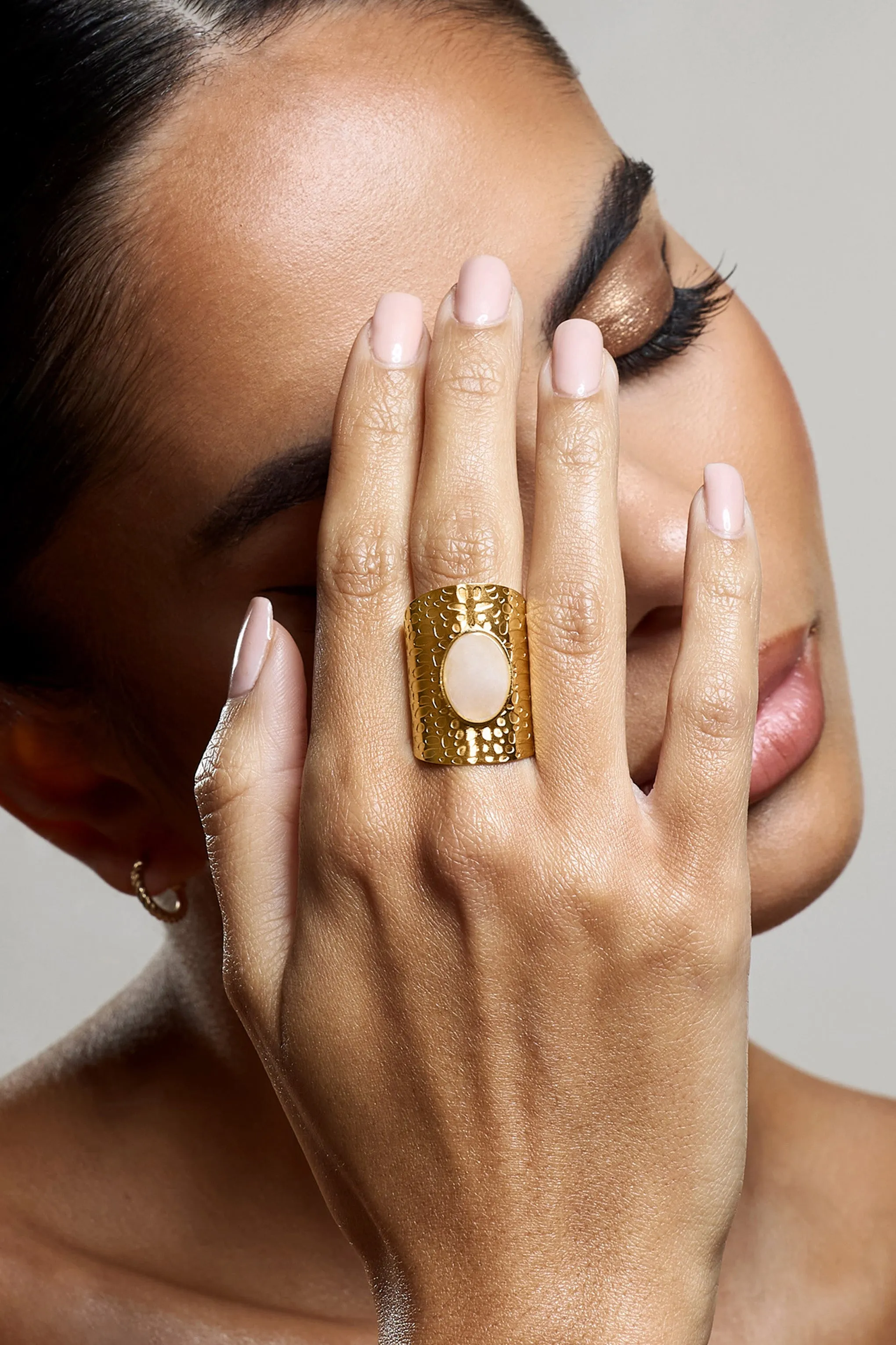 Sorcha | Nude Adjustable Statement Ring