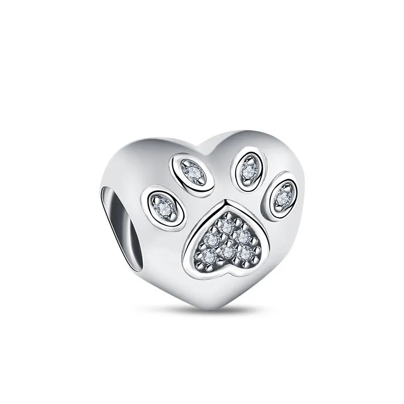 Stylish Sterling Silver Zircon Sparkling Bead For Women