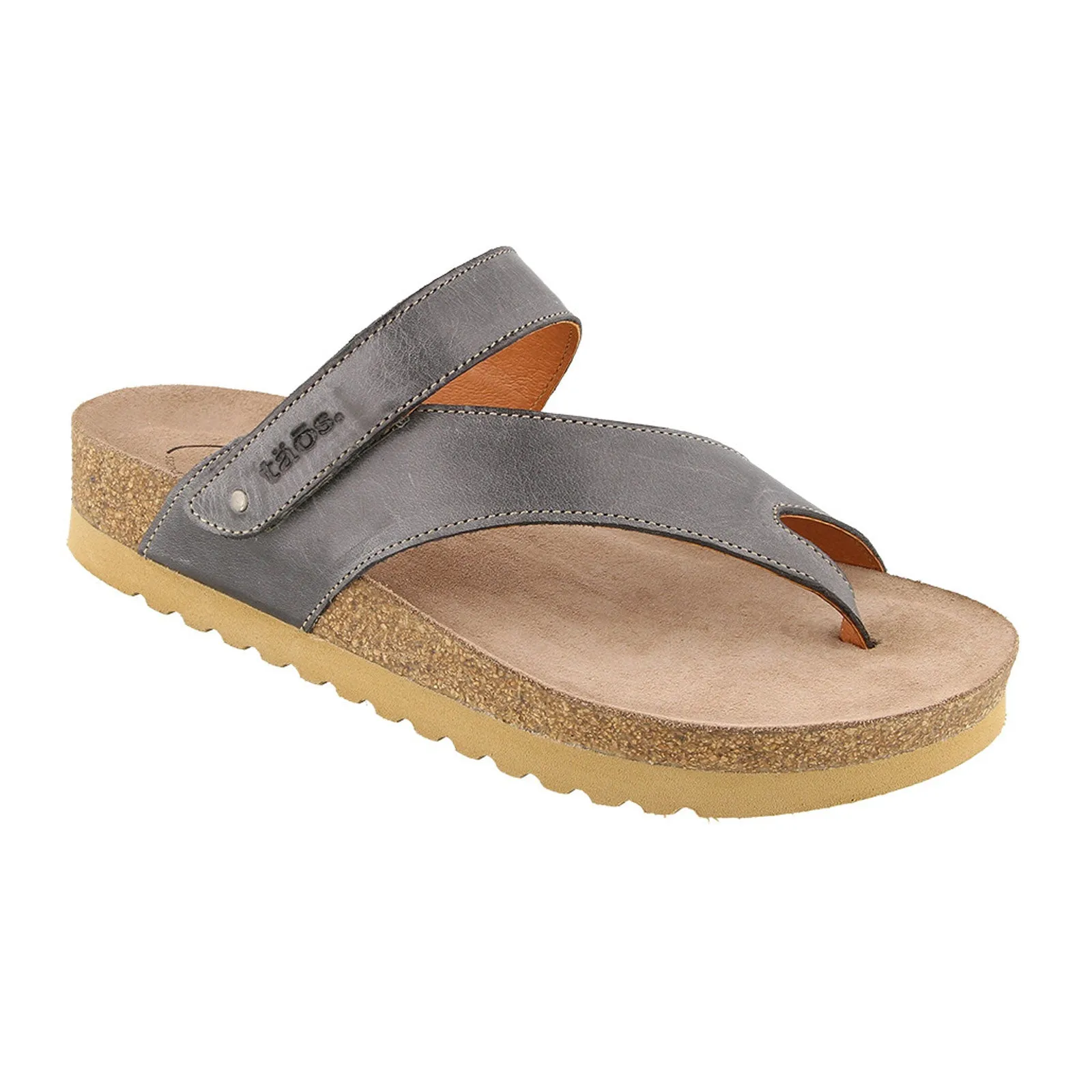 Taos Lola Thong Sandal (Women) - Steel Leather