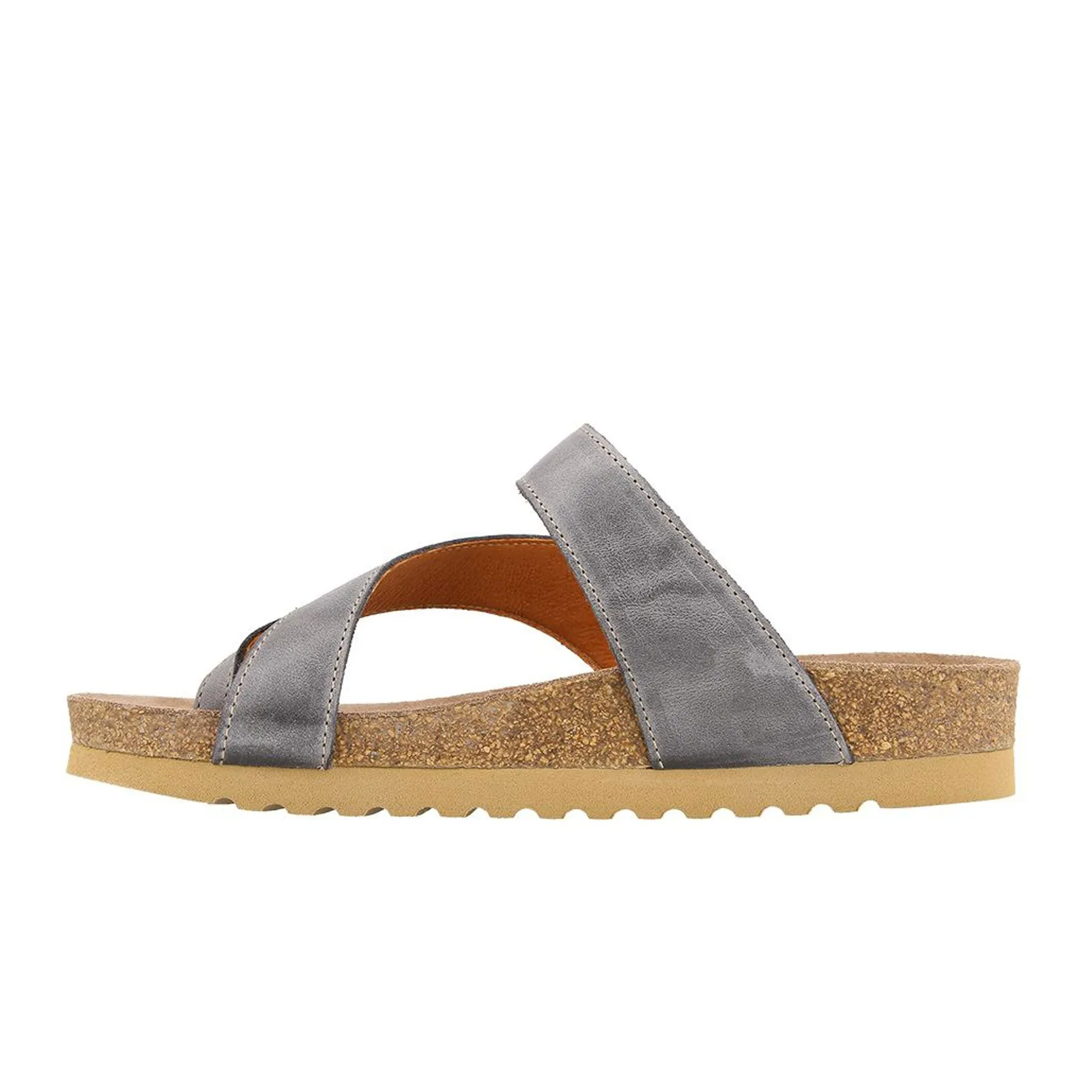 Taos Lola Thong Sandal (Women) - Steel Leather