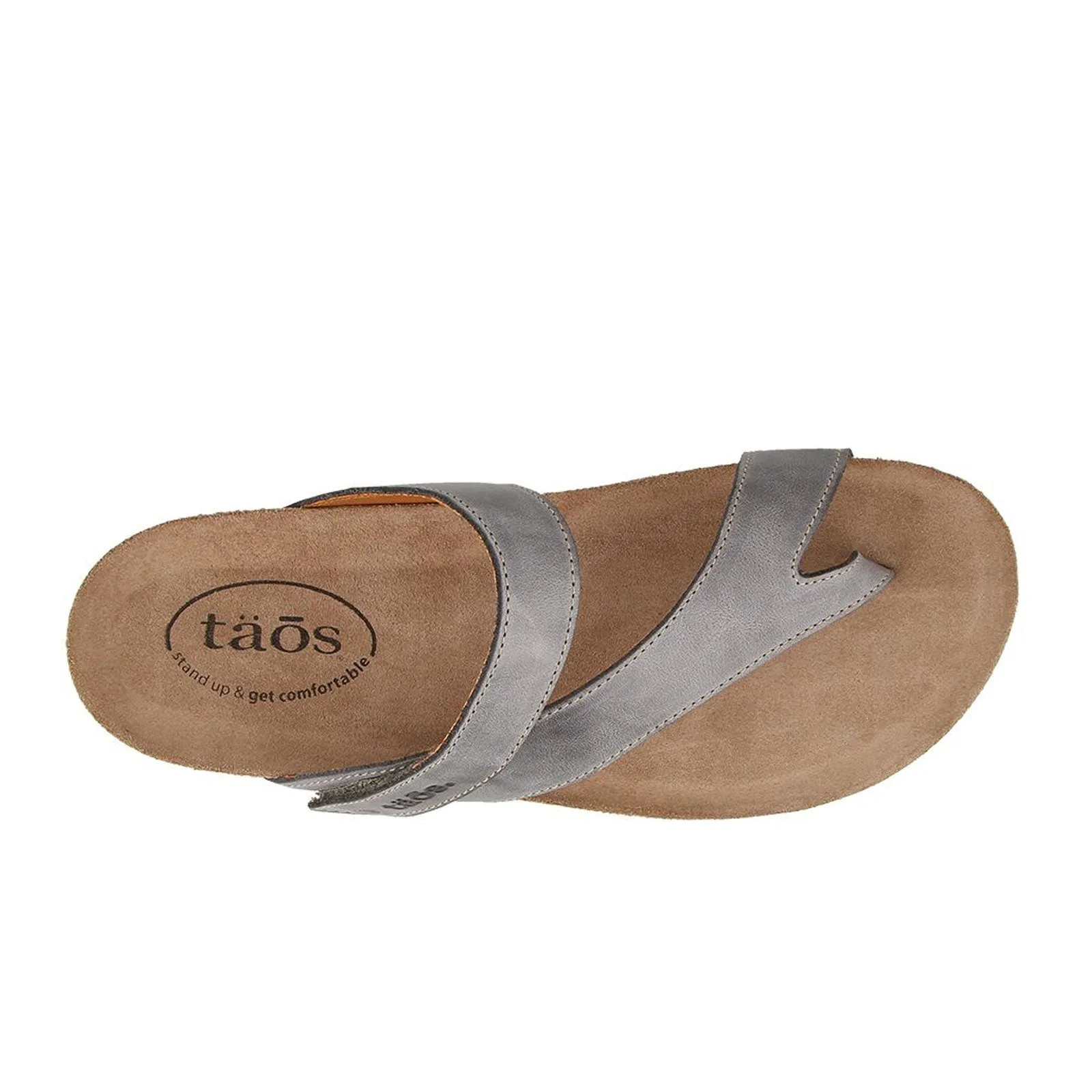 Taos Lola Thong Sandal (Women) - Steel Leather