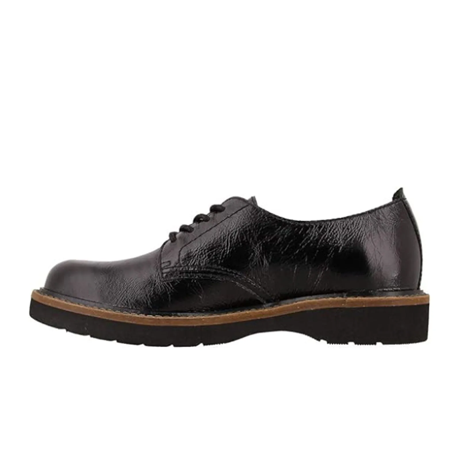 Taos Work It Lace Up (Women) - Black Patent