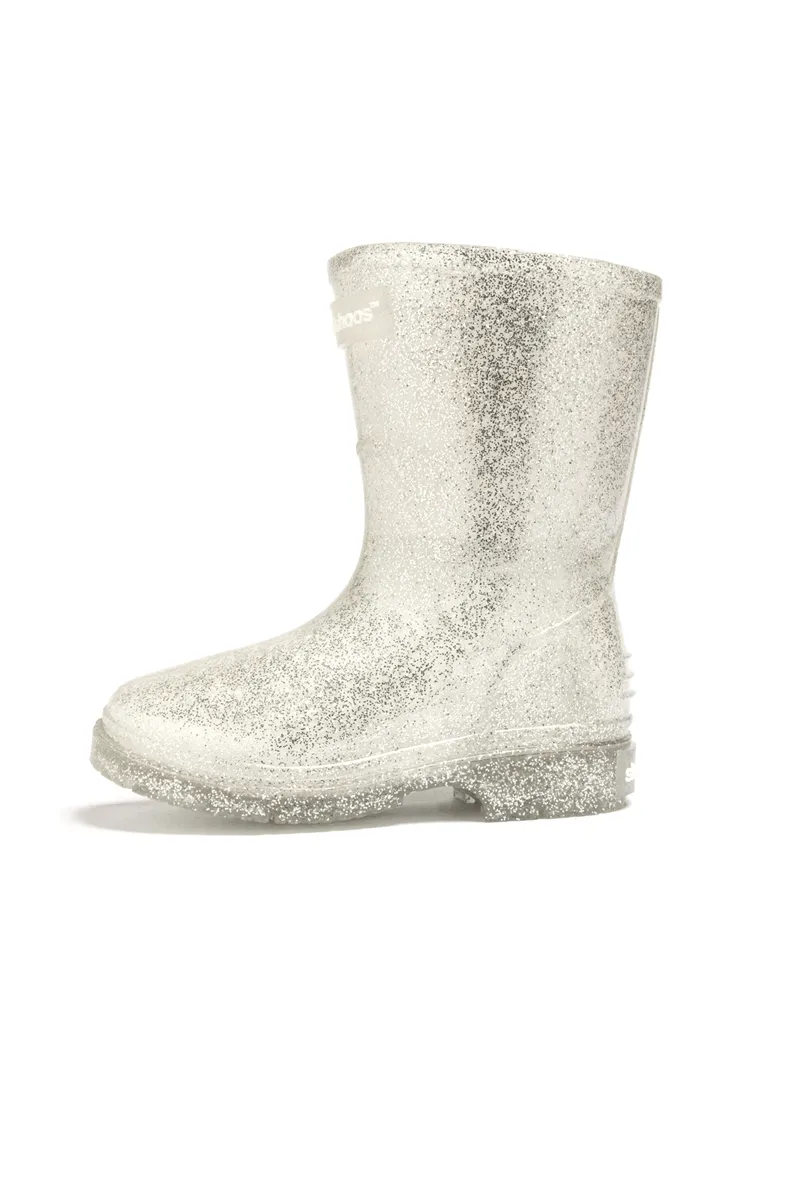 The Glitz Rainboot - Silver Glitter