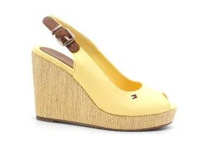 TOMMY HILFIGER Sandalo Zeppa Iconic Elena Delicate Yellow FW0FW04789