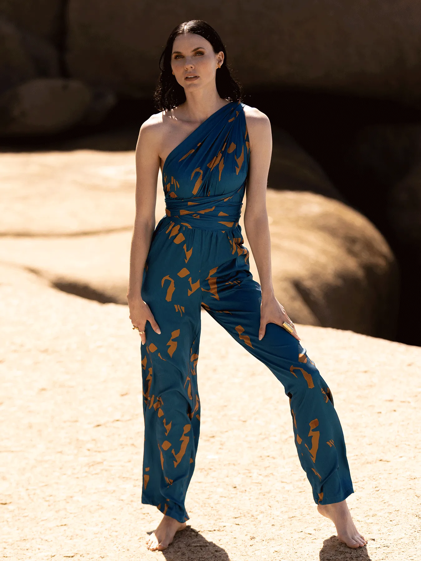 UMY Jumpsuit - Yraf Blue