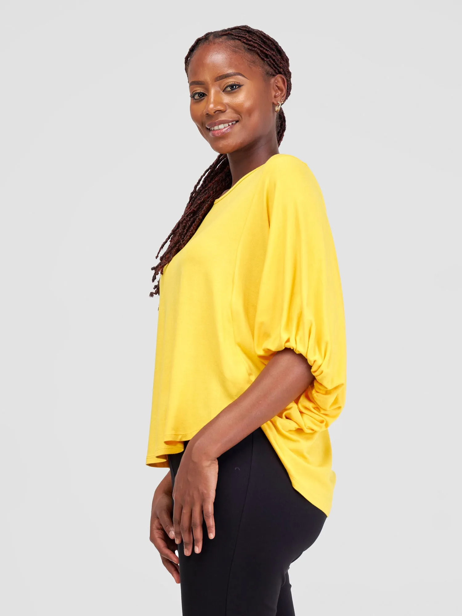 Vivo Safiya Dolman Top - Yellow