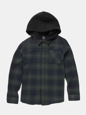 Volcom Youth Tone Stone LS Hood - Cedar Green